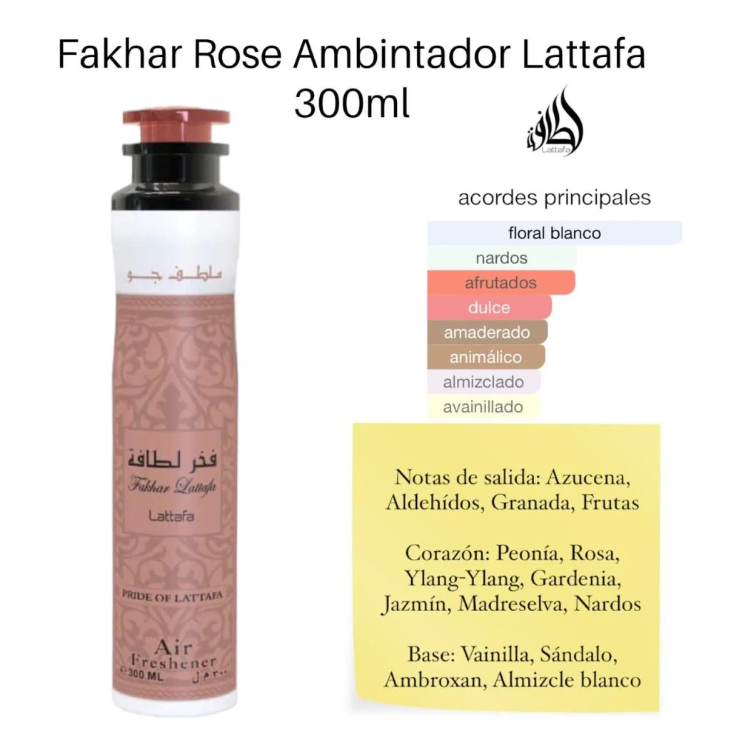 AMBIENTADOR FAKKAR ROSA LATTAFA